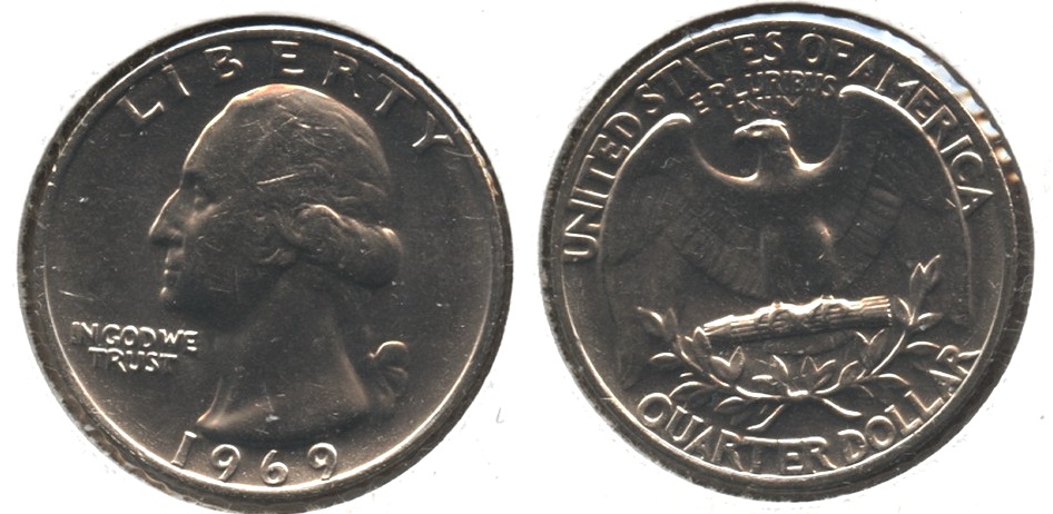 1969 Washington Quarter Mint State