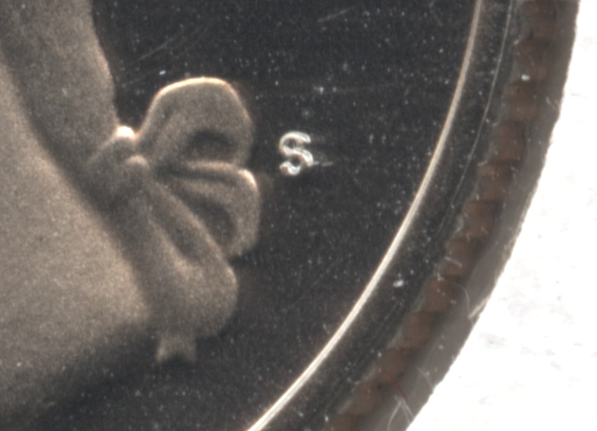 1979-S Type 2 Clear S Washington Quarter Proof close up