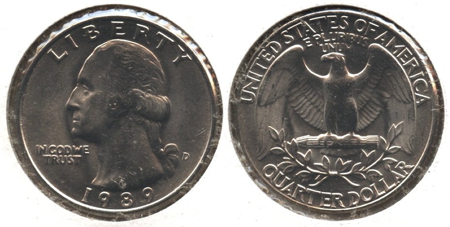 1989-D Washington Quarter Mint State