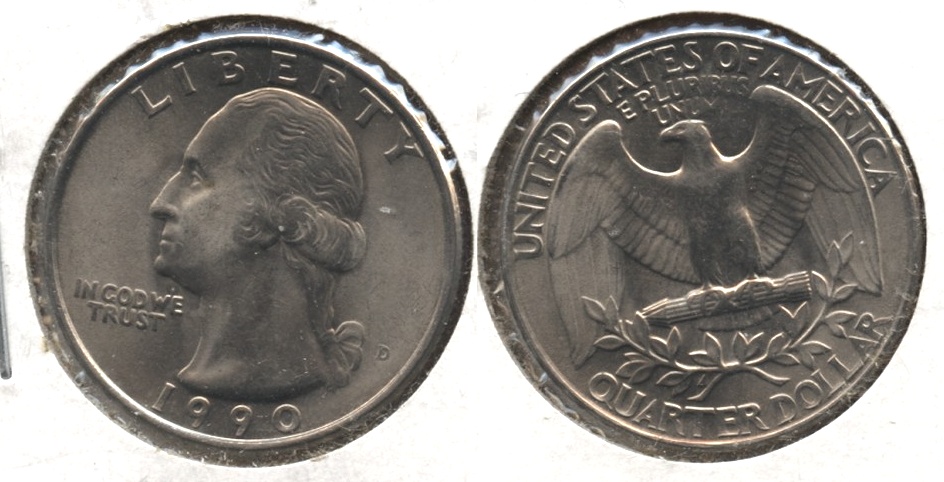 1990-D Washington Quarter Mint State
