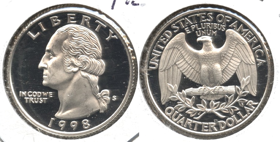 1998-S Washington Quarter Silver Proof