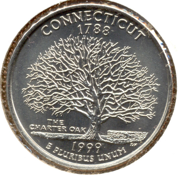 1999 Connecticut State Quarter Mint State