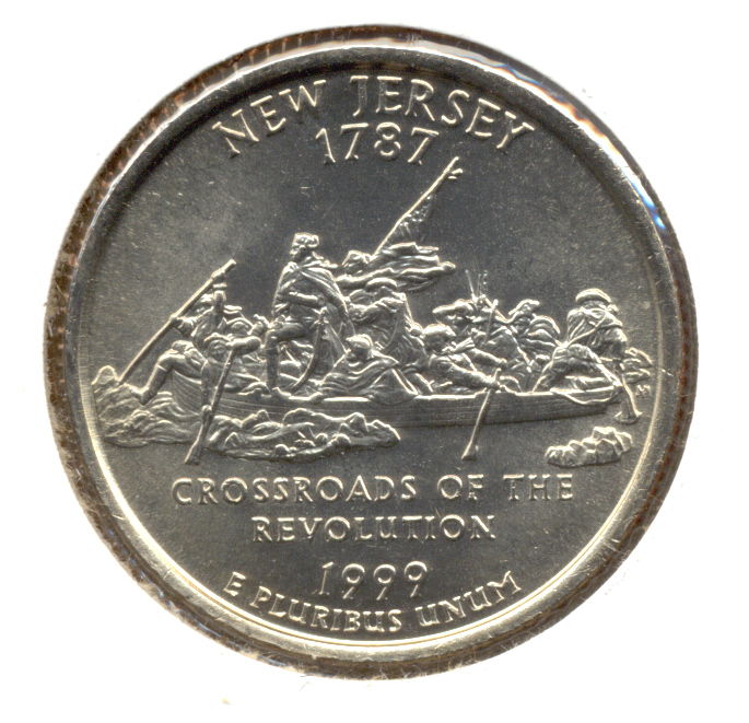 1999 New Jersey State Quarter Mint State