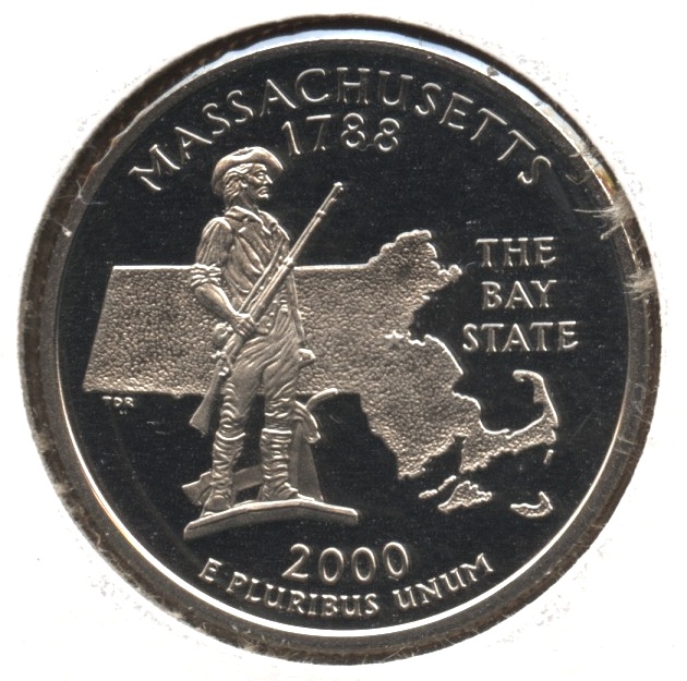 2000-S Massachusetts State Quarter Clad Proof