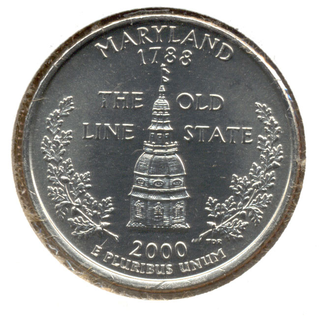 2000 Maryland State Quarter Mint State