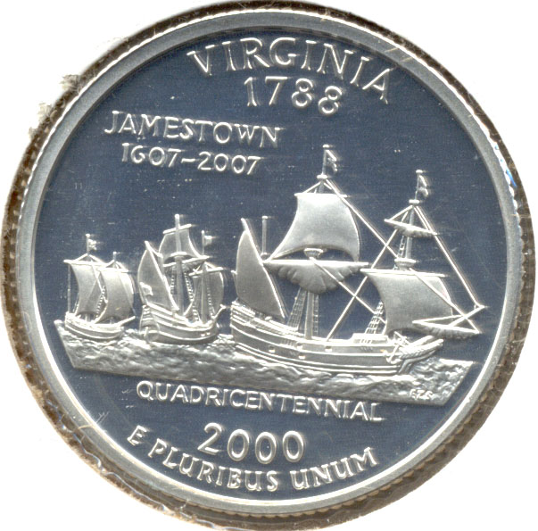 2000-S Virginia State Quarter Silver Proof