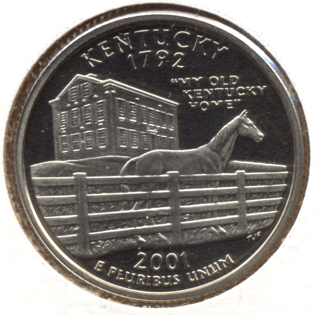 2001-S Kentucky State Quarter Clad Proof