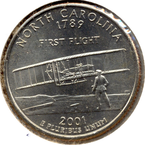 2001 North Carolina State Quarter Mint State