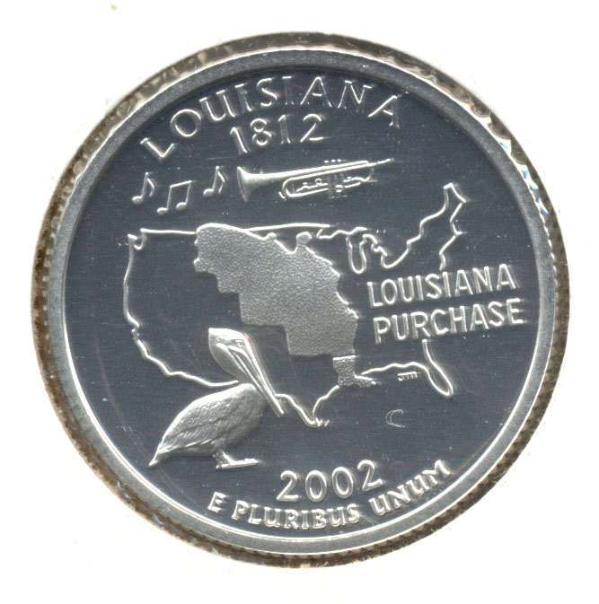 2002-S Louisiana State Quarter Silver Proof