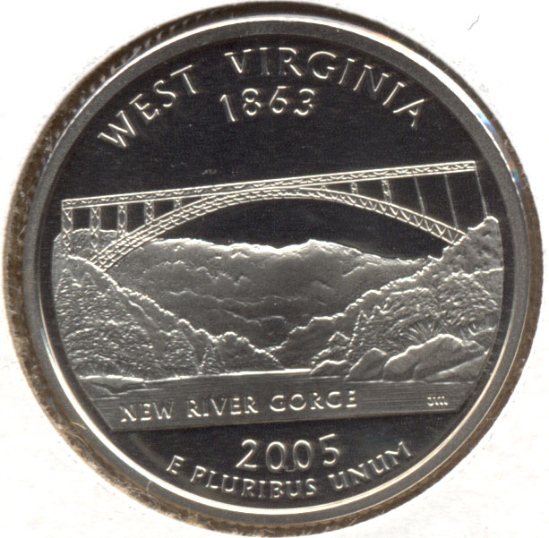 2005-S West Virginia State Quarter Clad Proof