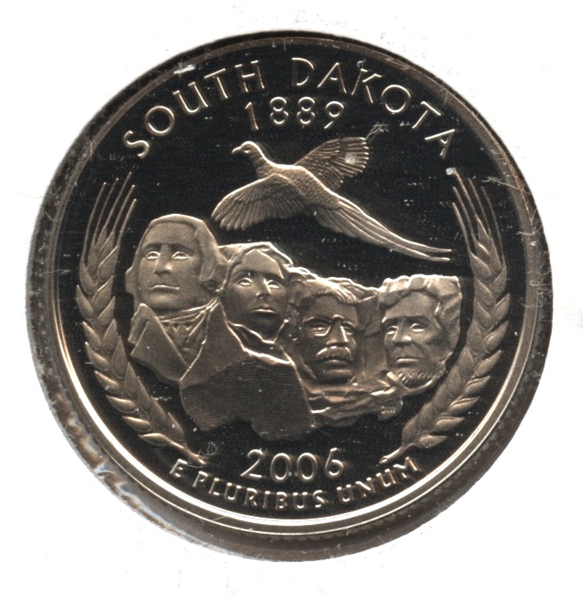 2006-S South Dakota State Quarter Clad Proof