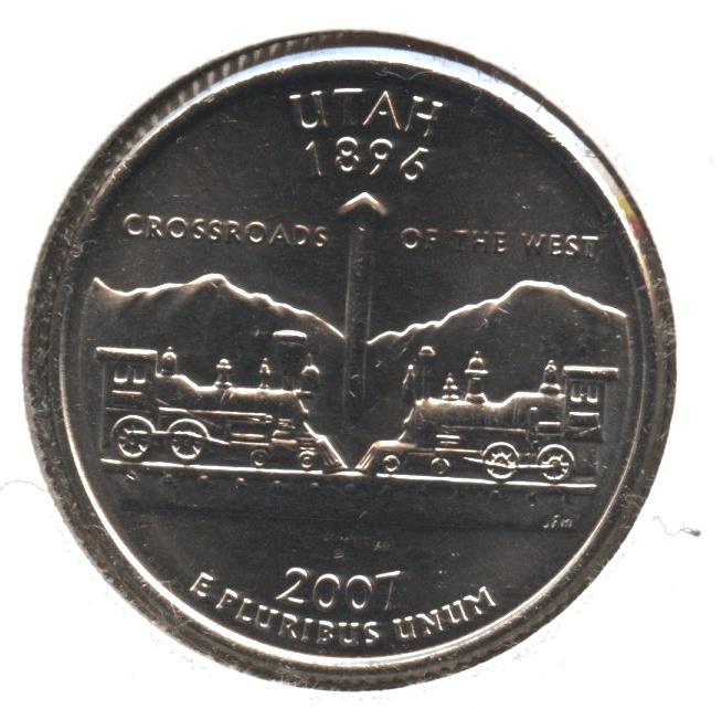 2007 Utah State Quarter Mint State