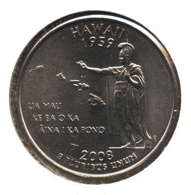 Hawaii State Quarter Mint State