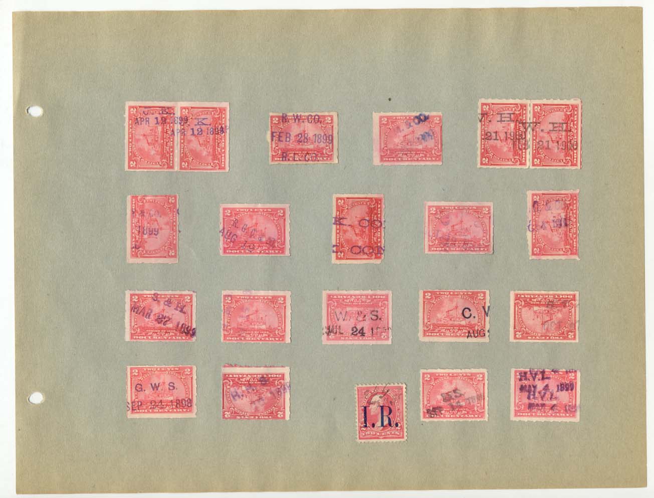 Extra Dated Revenue Stamps