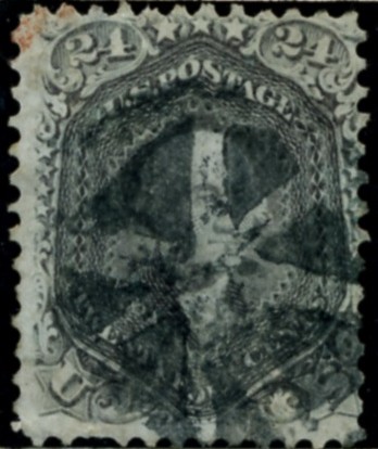 Scott 78 Washington 24 Cents Stamp Lilac