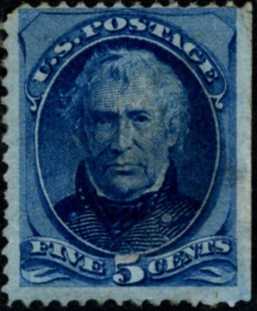 Scott 179 5 Cent Stamp Blue Zachary Taylor