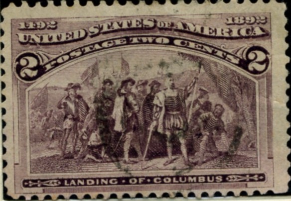 Scott 231 2 Cent Stamp Violet Columbian Exposition