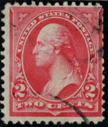 Scott 251 Washington 2 Cents Stamp Carmine Type 2