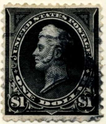 Scott 261 $1 Dollar Stamp Black Type 1 a