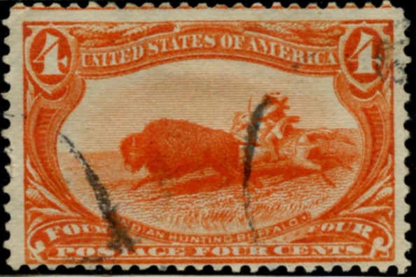 Scott 287 4 Cent Stamp Orange Trans-Mississippi Exposition