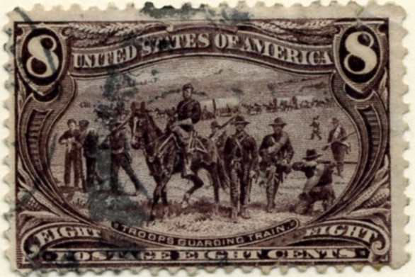 Scott 289 8 Cent Stamp Violet Brown Trans-Mississippi Exposition a