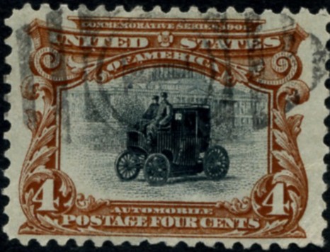 Scott 296 4 Cent Stamp Chocolate Black Pan-American Issue
