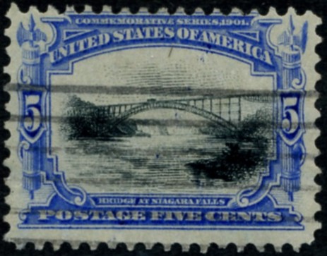 Scott 297 5 Cent Stamp Ultramarine Black Pan-American Issue