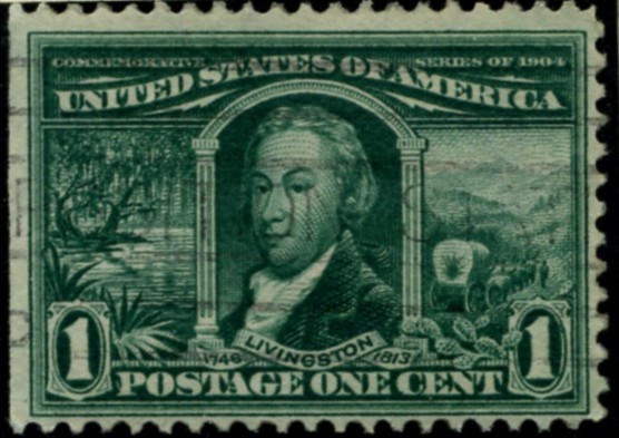 Scott 323 1 Cent Stamp Green Louisiana Purchase