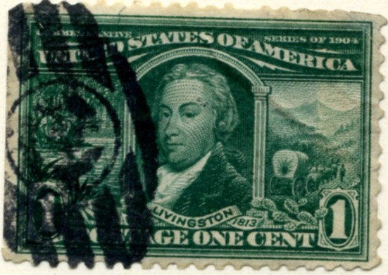 Scott 323 1 Cent Stamp Green Louisiana Purchase a