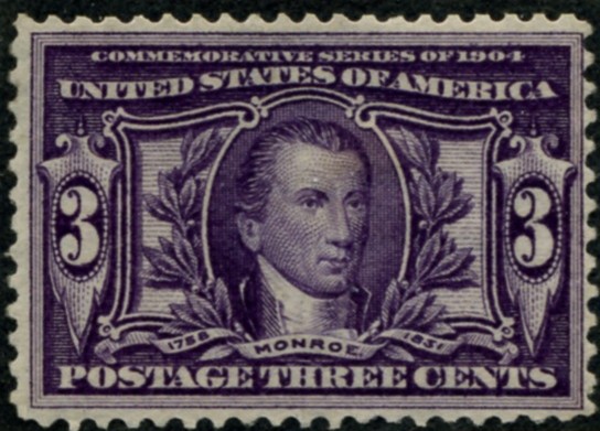 Scott 325 3 Cent Stamp Violet Louisiana Purchase