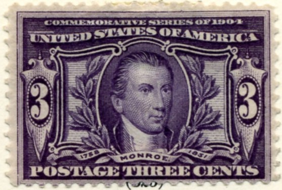 Scott 325 3 Cent Stamp Violet Louisiana Purchase a