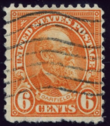 Scott 558 Garfield 6 Cent Stamp Red Orange Definitive