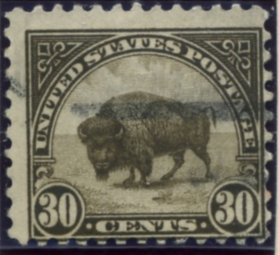 Scott 569 Buffalo 30 Cent Stamp Olive Brown Definitive