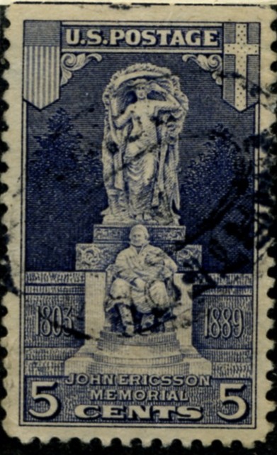 Scott 628 5 Cent Stamp John Ericsson Memorial