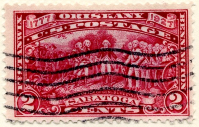 Scott 644 Surrender of General Burgoyne 2 Cent Stamp Oriskany - Saratoga a