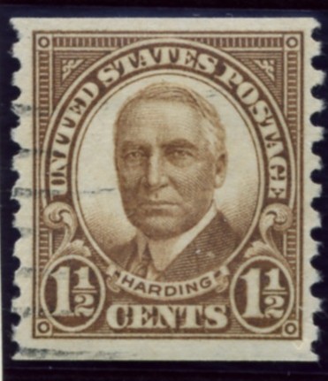 Scott 686 1 1/2 Cent Stamp Warren G Harding coil stamp