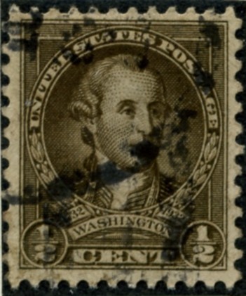 Scott 704 1/2 Cent Stamp Olive Green Washington Bicentennial Set