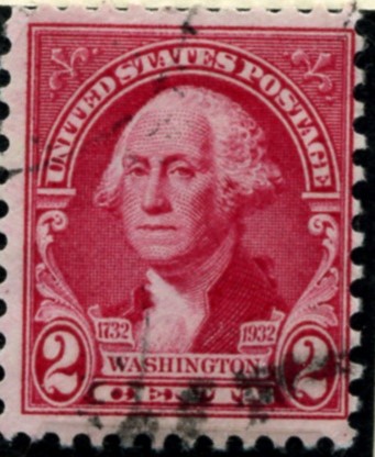 Scott 707 2 Cent Stamp Carmine Washington Bicentennial Set