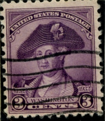 Scott 708 3 Cent Stamp Purple Washington Bicentennial Set