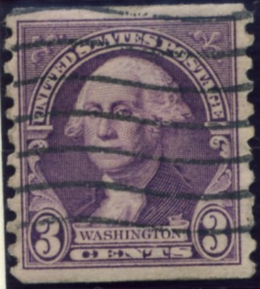 Scott 721 3 Cent Stamp George Washington Coil Stamp Perforated vertically