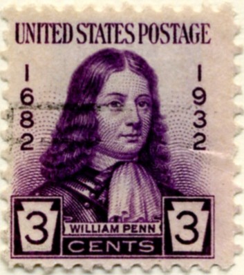 Scott 724 3 Cent Stamp William Penn a