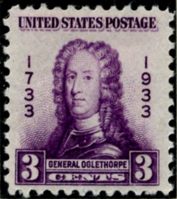 Scott 726 3 Cent Stamp General Oglethorpe