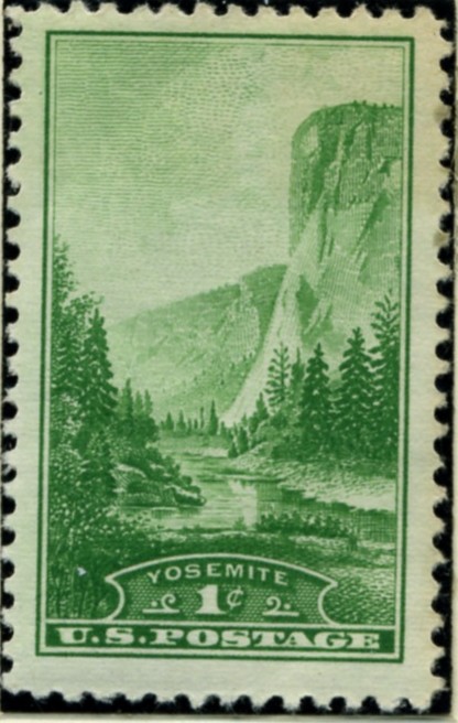 Scott 740 1 Cent Stamp Yosemite National Park