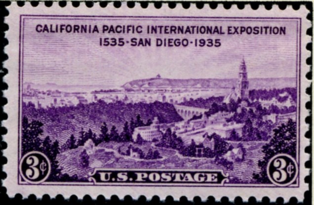 Scott 773 3 Cent Stamp California Pacific Exposition San Diego