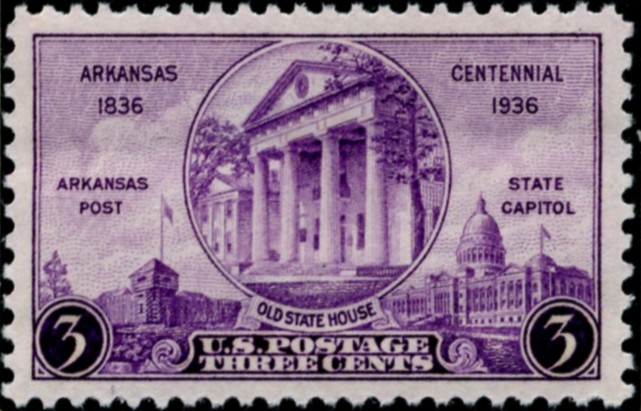 Scott 782 3 Cent Stamp Arkansas Centennial