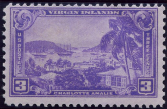Scott 802 3 Cent Stamp Charlotte Amalie Virgin Islands