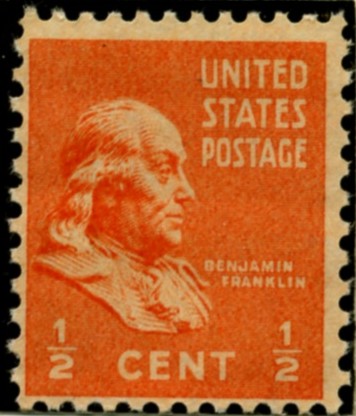 Scott 803 1/2 Cent Stamp Benjamin Franklin