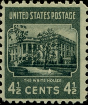 Scott 809 4 1/2 Cent Stamp White House