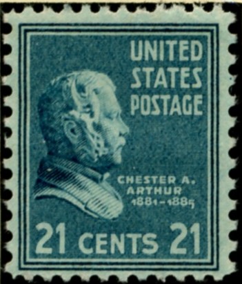 Scott 826 21 Cent Stamp Chester A Arthur