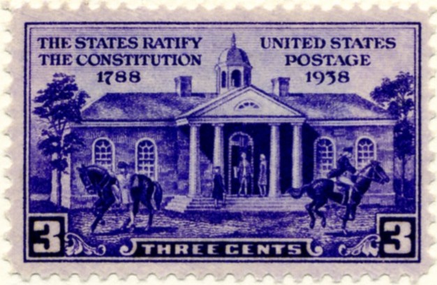 Scott 835 3 Cent Stamp Constitution Ratification a